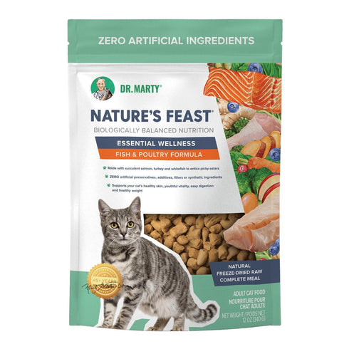 Dr. Marty Nature’s Feast Freeze Dried Fish & Poultry Cat Food 5.5oz - Poudre Pet and Feed Supply